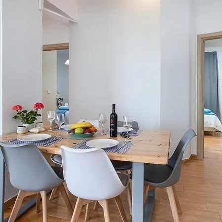 Dimitra Apartment With Private Pool And Sea View -The Ground Floor Of A Two Storey Building Daratsos Exterior photo
